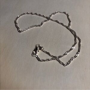 Elegant 16” 925 Sterling Silver Chain Necklace
